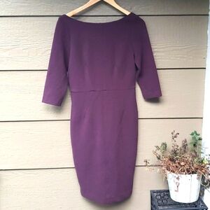Boden Aurelia Ottoman Dress 6P Brown